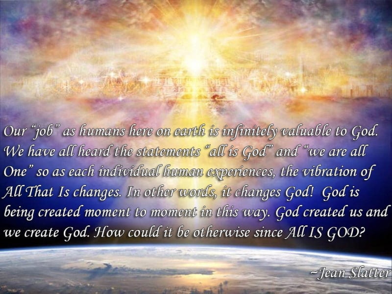 God Created Us and We Create God